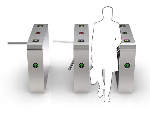 0.2S Turnstile Biometric Access Control Ticket Checking Barriera do portão do tripé