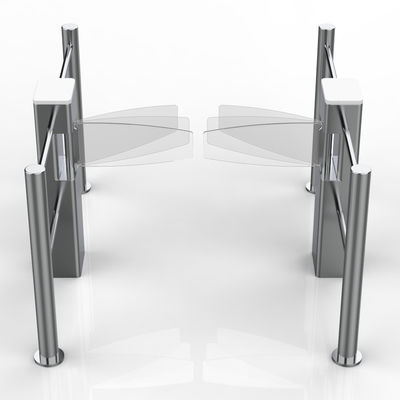 Portões eletrônicos de torneira de aço inoxidável 304 com controle de botão / cartão IC para passagem de 550-900 mm