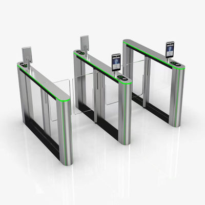 Portões giratórios de aço inoxidável 304 30-40 pessoas/min Barreira 100W Potência