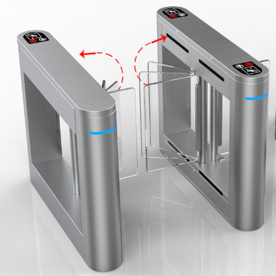 IP54 Portão de balanço de aço inoxidável com interface RS485/TCP/IP de passagem de 600 mm